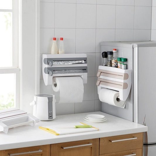 4-in-1 Kitchen Roll Holder and Dispenser - Idea Spark Hub 